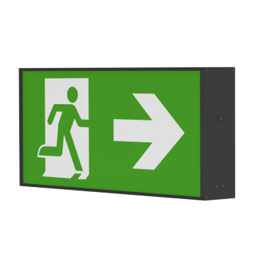 led exit sign large single at incl pictograms 1