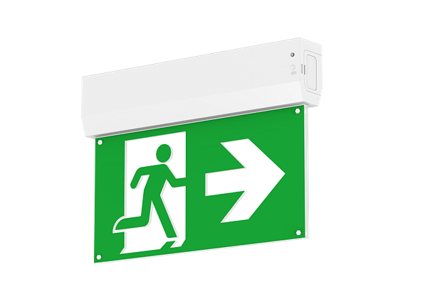 led exit sign surface mount auto test incl pictograms 1 1