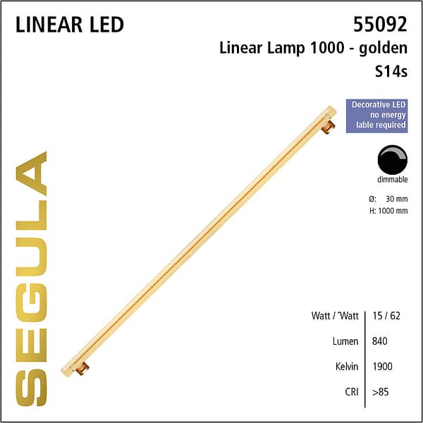 55092 LED Filament Leuchtmittel Linienlampe S14s S14d