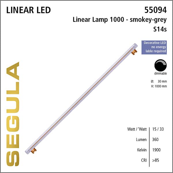 55094 LED Filament Leuchtmittel Linienlampe S14s S14d