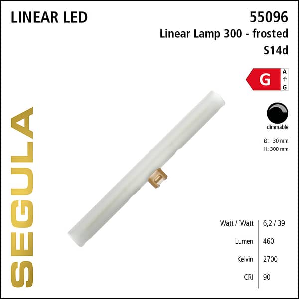 55096 LED Filament Leuchtmittel Linienlampe S14s S14d