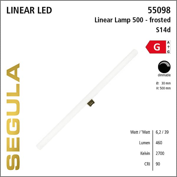 55098 LED Filament Leuchtmittel Linienlampe S14s S14d