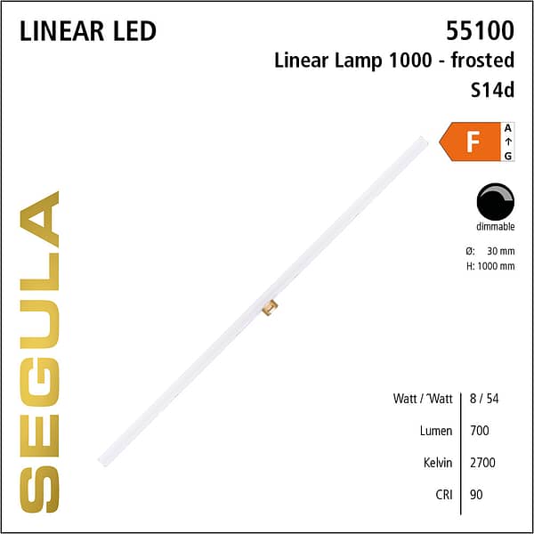 55100 LED Filament Leuchtmittel Linienlampe S14s S14d