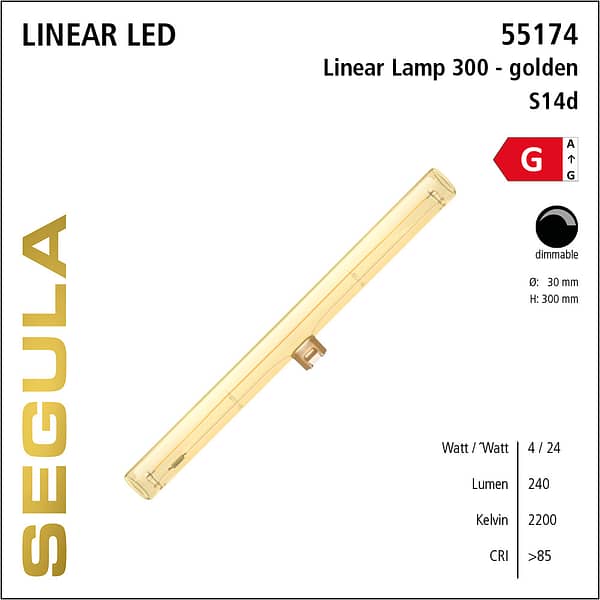55174 LED Filament Leuchtmittel Linienlampe S14s S14d