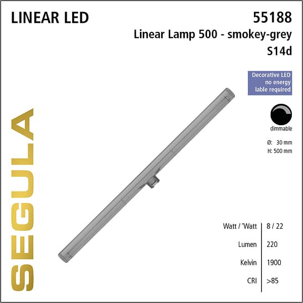 55188 LED Filament Leuchtmittel Linienlampe S14s S14d