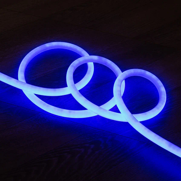 ronde flexibele neon led strip 360 220v ac 120 ledm in blauw