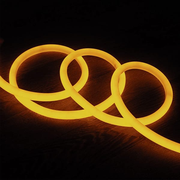 ronde flexibele neon led strip 360 220v ac 120 ledm in geel