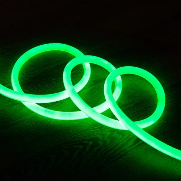 ronde flexibele neon led strip 360 220v ac 120 ledm in groen